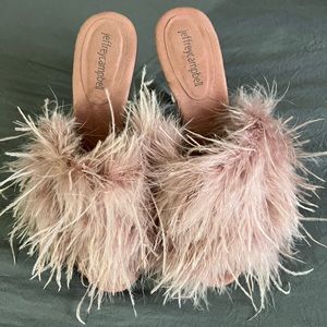 Jeffrey Campbell Pink Feather Heels